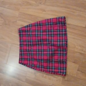 Pencil Plaid Skirt-Brandy Melville
